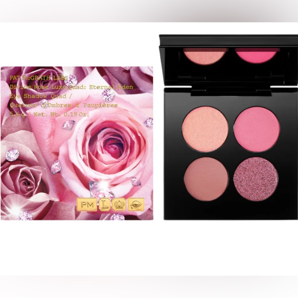 Pat McGrath Divine Rose Luxe Quad: Eternal Eden Eyeshadow Palette new w/o box